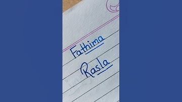 Fathima💖name calligraphy|Cursive writing|Improve handwriting|#shorts #ytshorts #calligraphy #writing