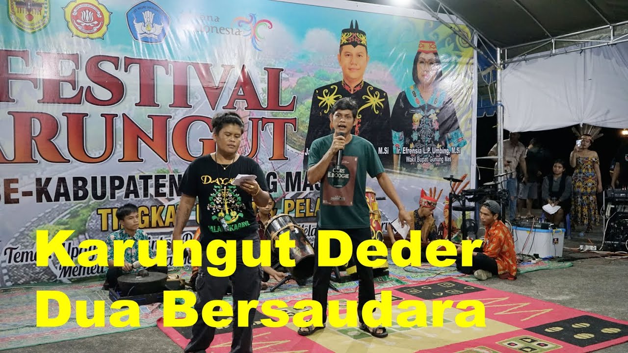 Karungut Deder Dua Bersaudara Dalam Acara Festival Budaya