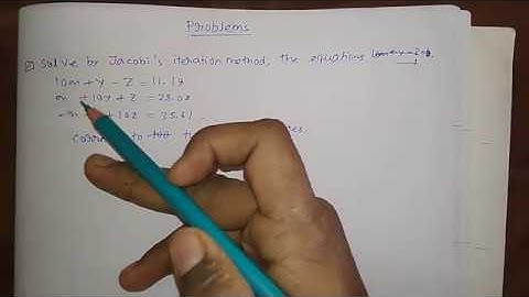 Gauss Jacobi Method (Problem) [BENGALI]