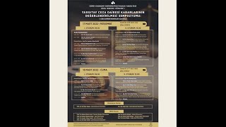 Yargıtay C.d. Kararlarının Değerlendirilmesi Sempozyumu 1. Ceza Dairesi Kararları - İkinci Oturum