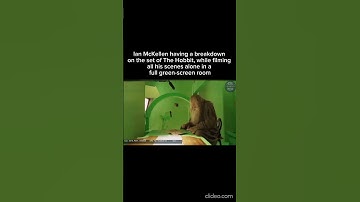 Ian McKellen having a breakdown on the set of The Hobbit #shorts