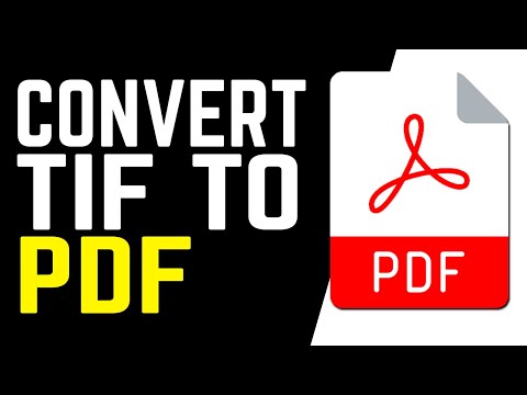 Vídeo: Como faço para converter um PDF em TIFF no Windows 10?