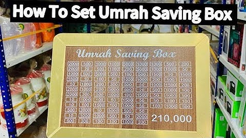 How To Set Umrah Saving Box Lests Go