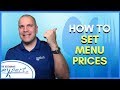 How to Set Menu Pricing - Restaurant Business Tip # ...