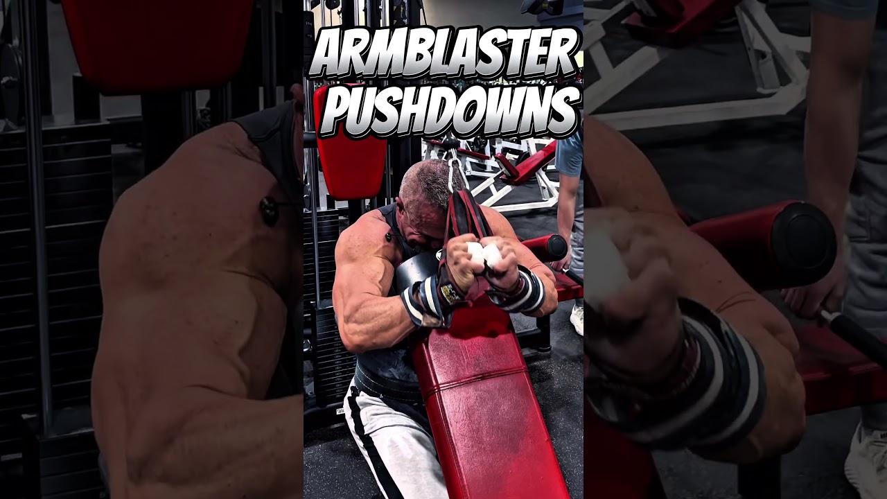 ARMBLASTER PUSHDOWNS #workout #motivation #muscle #workouttips #triceps