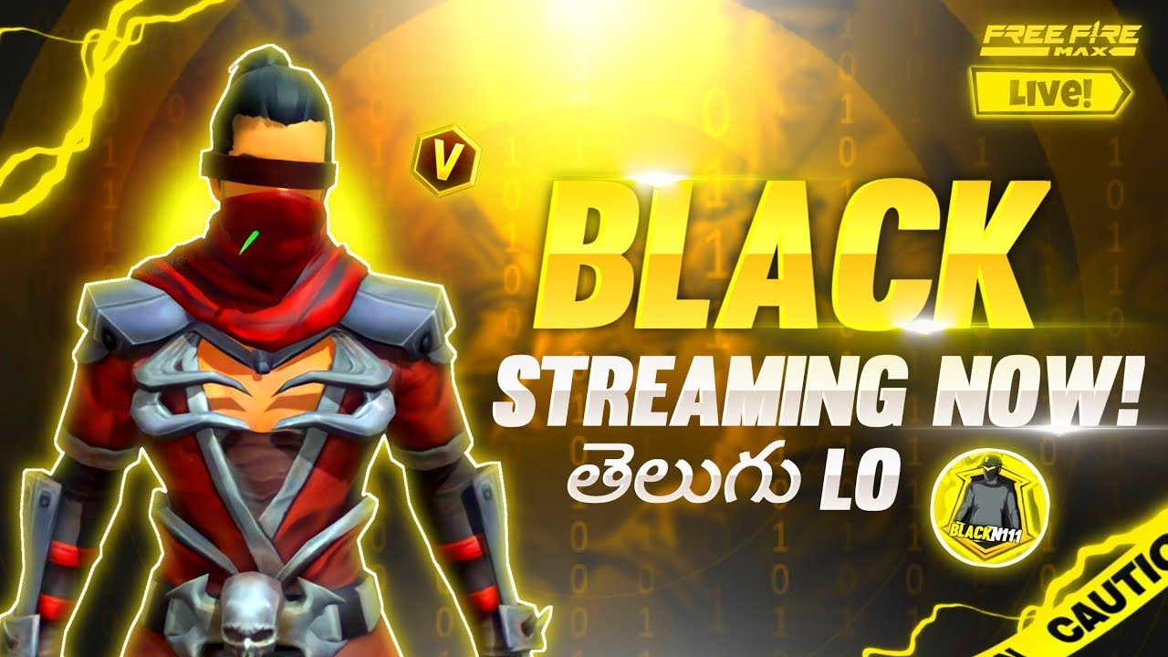 FREE FIRE LIVE IN TELUGU || BLACKN111 IS LIVE || CS RANK PUSH - YouTube