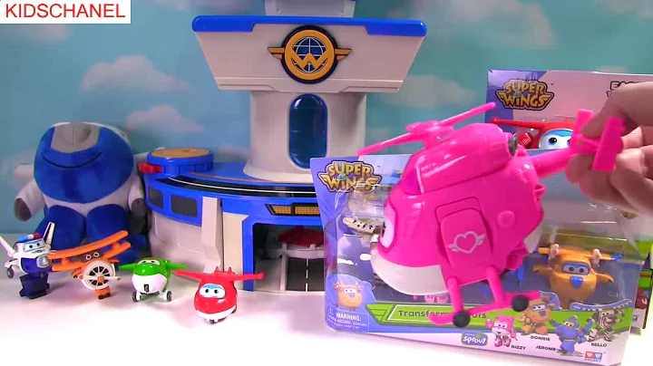 KID TOYS REVIEW - Super Wings Transform-a-Bot Dizzy Jett Donnie Mira Jerome Paul the Policeman