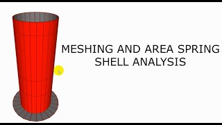 Area meshing in SAP2000 | Area spring calculation | Joint spring | Circular Section | Proper Meshing