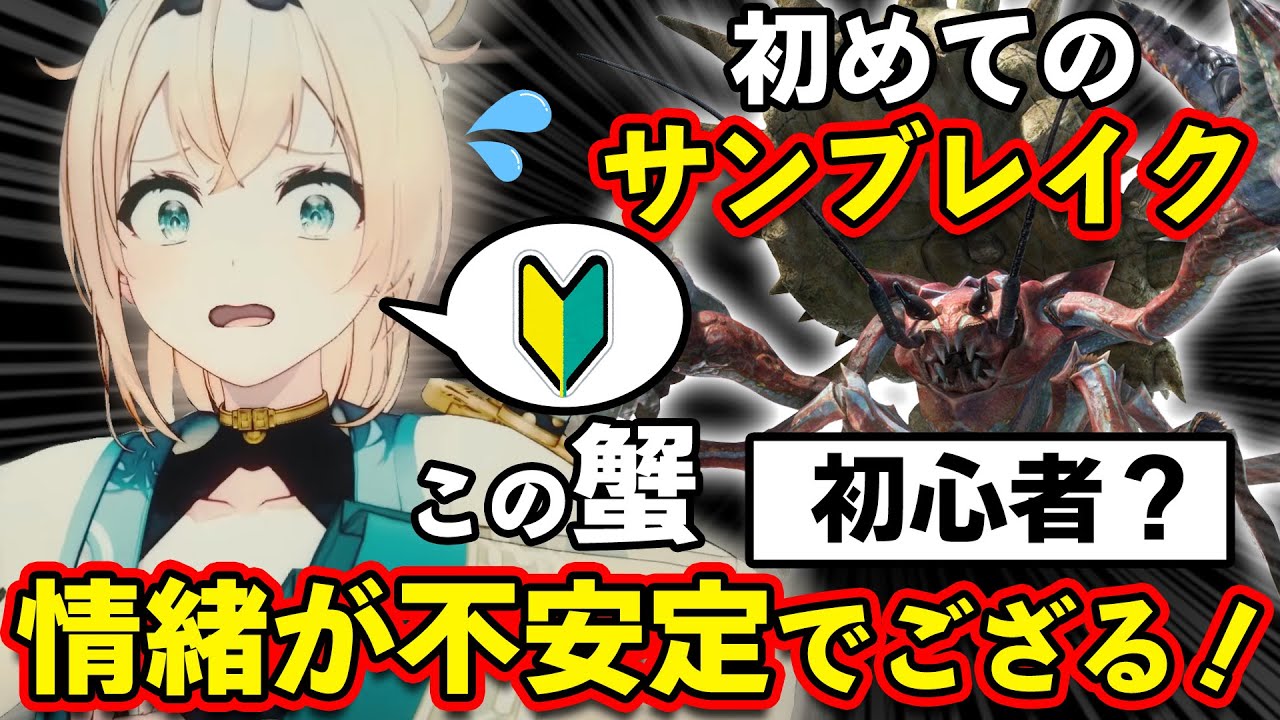 初めてのダイミョウザザミも弓で難なく倒す自称初心者のいろは殿ｗ【ホロライブ切り抜き/風真いろは/MHRise:S】