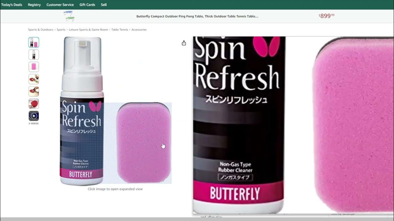 Butterfly Table Tennis Racket Care Kit Includes 1 Ping Pong Paddle