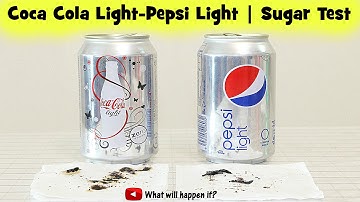 Boiling Coca Cola Light and Pepsi Light | Sugar Test comparison (Speedy)