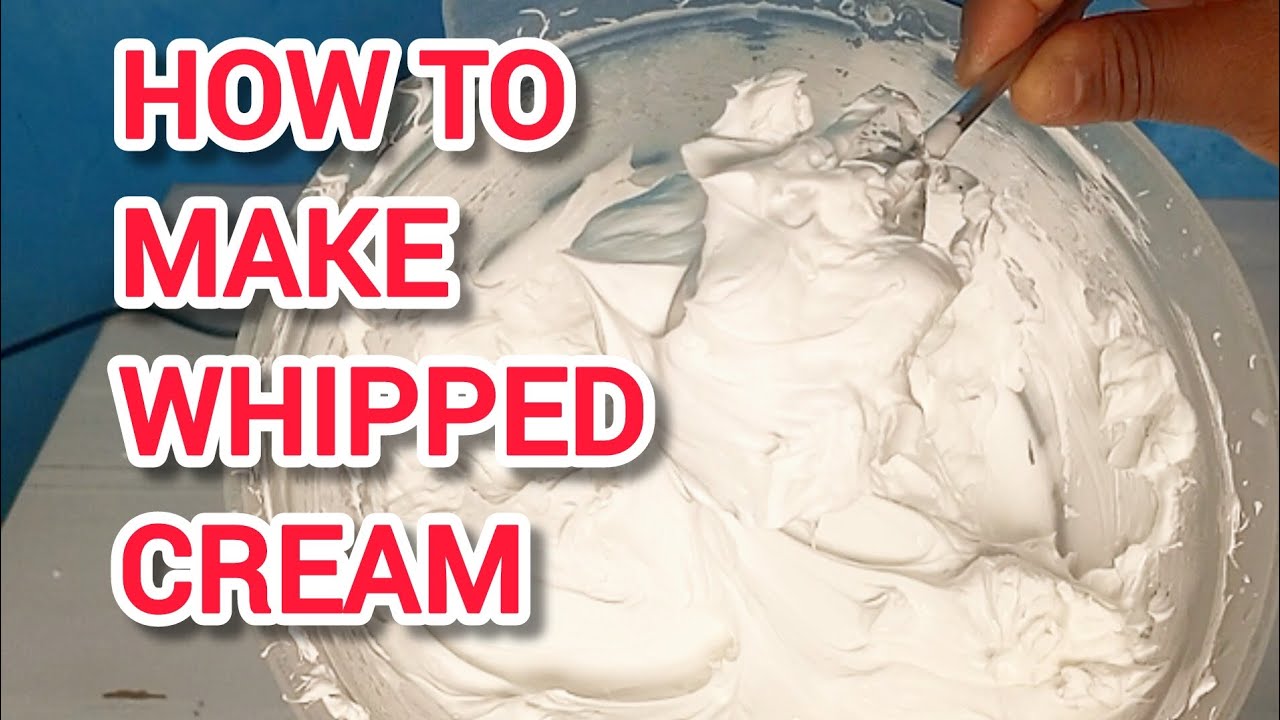 FREE ONLINE BAKING CLASS [EPISODE 20] HOW TO MAKE WHIPPED CREAM FOR ...