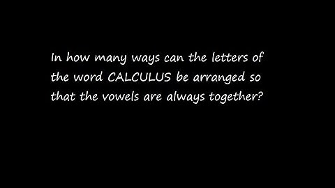 In how many ways can the letters of  the word CALCULUS be arranged so  that the vowels are always ..
