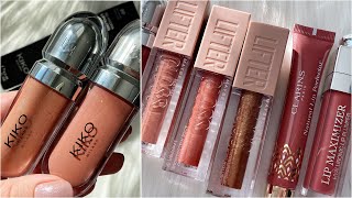 NUDE LIP GLOSSES | Swatches | Kiko Milano, Maybelline, Clarins, Dior