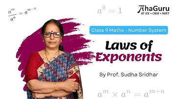 Laws of  Exponents | Chapter 1 Number System | Class 9 | Maths