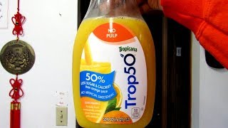 Hit/Miss 🤔🍊🥤 Trop50 Orange Juice Tropicana Trop 50 Low Calorie Sugar First Time Try Review