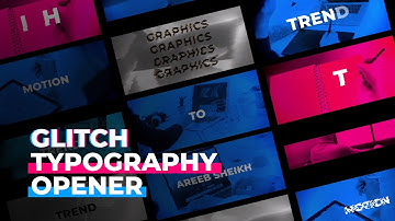 Motion Graphics - Glitch Typography Opener