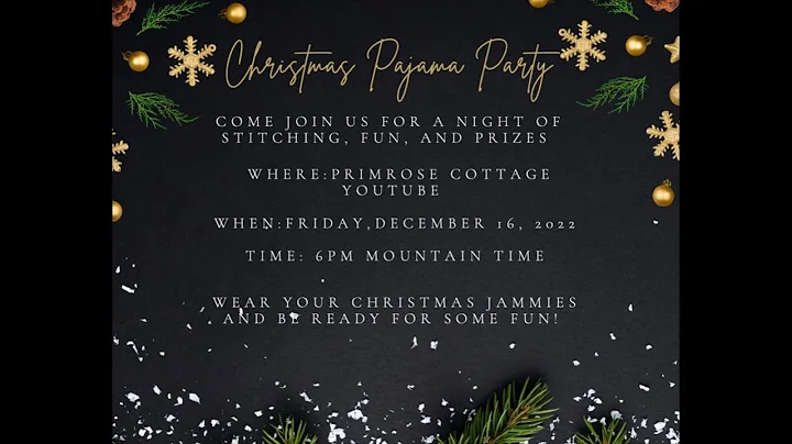 Christmas Pajama Party - Sit and Stitch