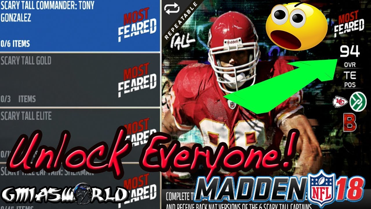 MADDEN 18 MOST FEARED PROMO! HOW TO UNLOCK ALL PLAYERS SUPERFAST IN MUT 18 MOST FEARED