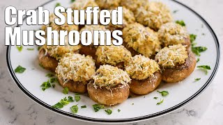 Crab Stuffed Mushrooms - Easy Appetizer Recipe