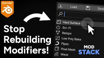 ModStack: Save & Reuse Modifier Presets in Blender (Tutorial)