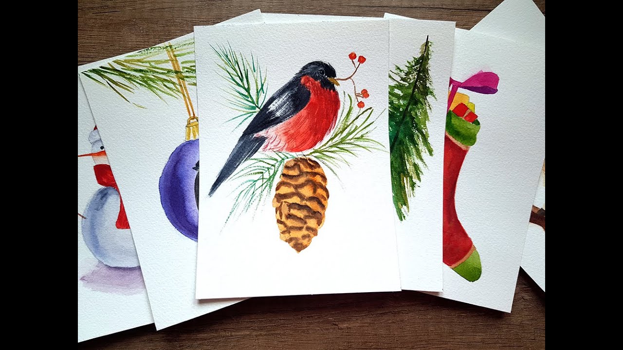 how-to-paint-a-christmas-card-in-watercolors-easy-watercolour-holiday