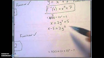 SPHS Pre-AP Algebra 2: Inverses (2)