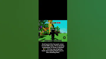 Help Me Reach 500 Subscribers Grow A Garden Giveaway Roblox Growagarden Subscribe Shorts 