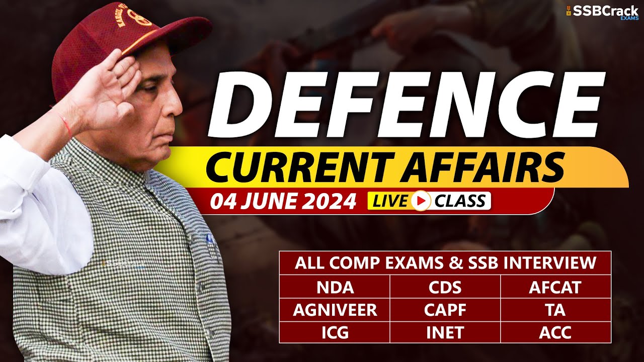 Defence Current Affairs 04 June 2024 | For NDA CDS AFCAT SSB Interview ...