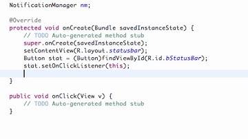 Android Developing Applications Tutorial 189 Notifiying Status Bar