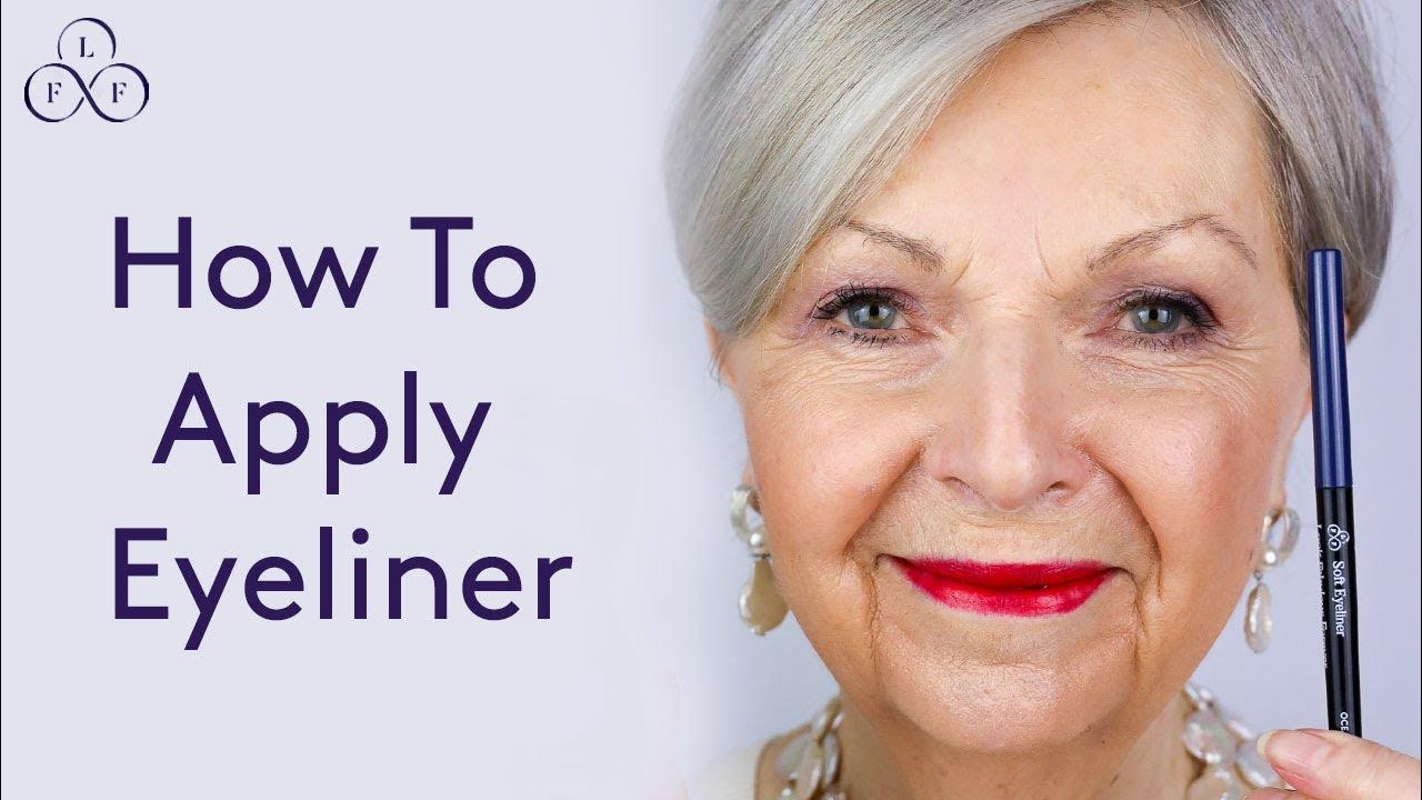 how-to-apply-eyeliner-makeup-for-older-women-youtube