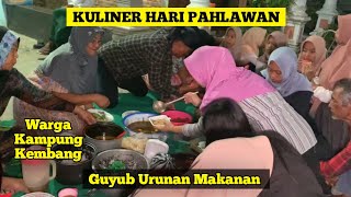 MAKAN BERSAMA SETELAH PENTAS WARGA KAMPUNG KEMBANG | Memperingati Hari Pahlawan