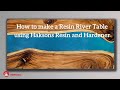 Beginner | How to make a River Table | Basics with Haksons Resin and Hardener