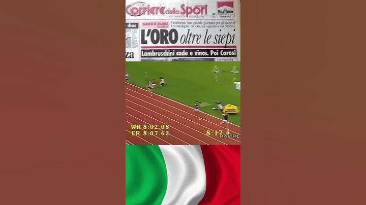 LAMBRUSCHINI CADE E POI VINCE LA MEDAGLIA D'ORO 🏅 🇮🇹🏃‍♂️ IMPRESA STORICA 💪