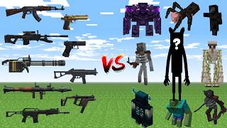 which TaCZ gun is the STRONGEST against MINECRAFT BOSSES ?