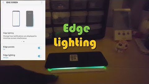 Turn Notification Edge Lighting On and Off Galaxy S8