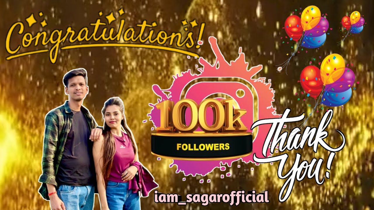 Instagram 100k family completed 🎉 thank you so much my family 🫶❤️