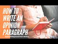 How to Write an Opinion Paragraph about your Least Favorite Food