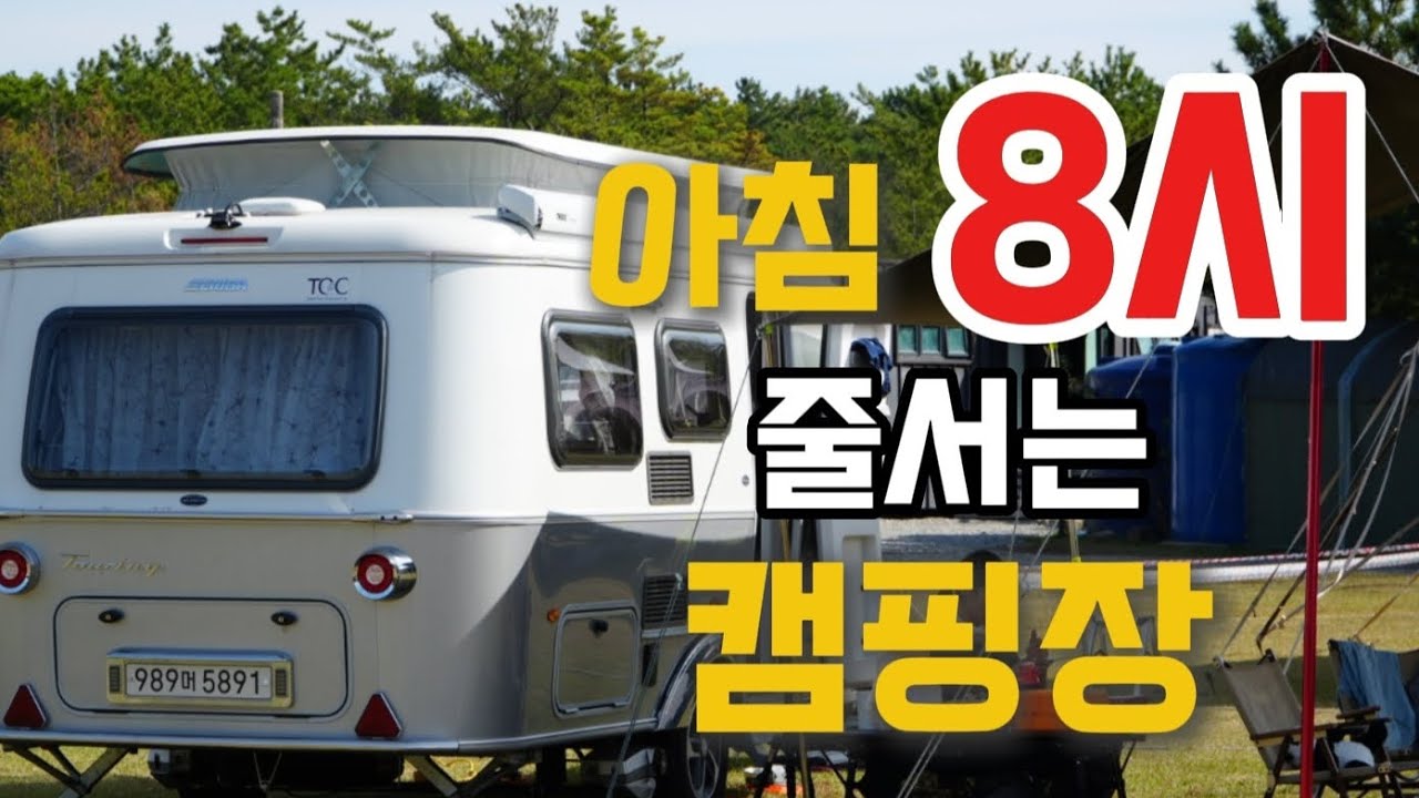 ep9) 아침 8시부터 줄서는 선착순 캠핑장 | 금방 만실 | 대형견가능 캠핑장 | 할로윈캠핑 | 에리바투어링530 | 카라반은 여기 다있네요 |  몽산포오션캠핑장