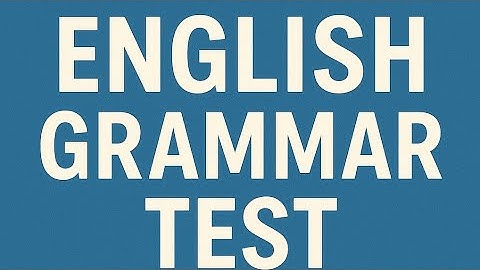 Only 1% Can Pass This English Grammar Test | Grammar Quiz Challenge