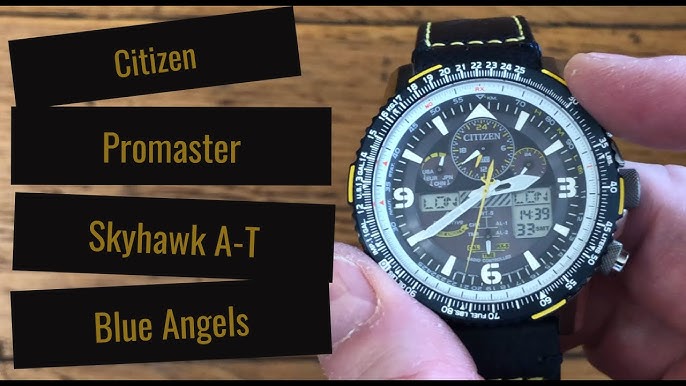 Citizen Promaster Skyhawk A-T JY8078-01L Blue Angel\'s - YouTube