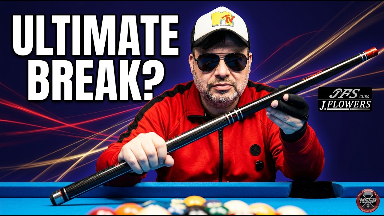 JFlowers LOADED Break Cue vs. The Rack: Pure Power! - YouTube