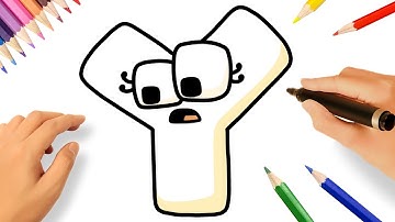 HOW TO DRAW ALPHABET LORE Y 😁