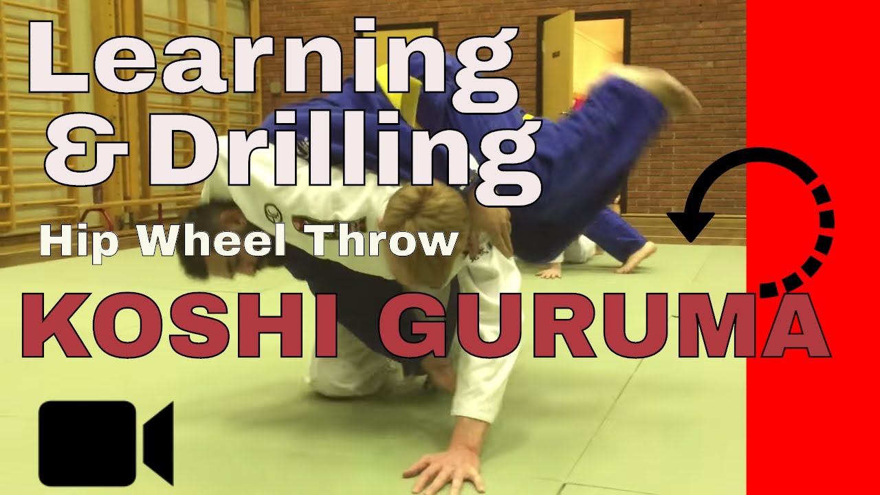 Learning & Drilling the Hip Wheel Throw (Koshi Guruma) Jiu Jitsu