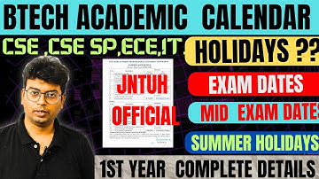 BTECH 2025 academic calendar don
