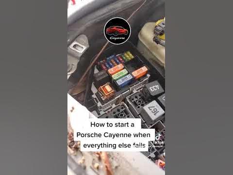 How to start a Porsche Cayenne when everything else fails - YouTube