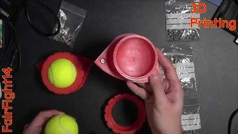 3D Printed feet printed on and fitted to an Anycubic Kossel Linear Plus