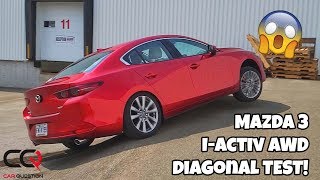 Mazda 3 i-ACTIV AWD diagonal test! | Surprise!