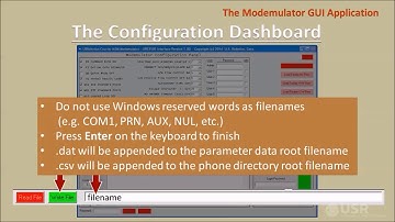 Modemulator GUI Overview