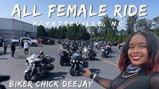 BENT THE WHEEL On My Harley Davidson 😱All Female Ride, Over 400 Women Rode Motorcycles! #motovlog